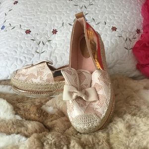 Pink Espadrilles bought in Spain. NWOT.